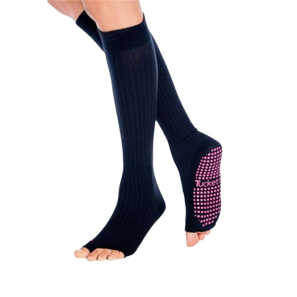 Knee High Socks In Solid Black Sports Accessories  