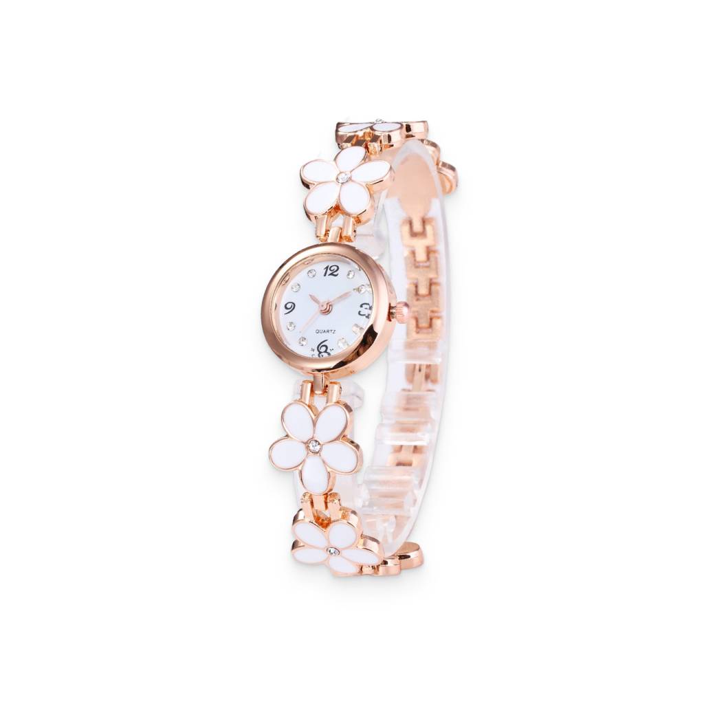 Flowery Bracelet Watch Fashion Accessories  