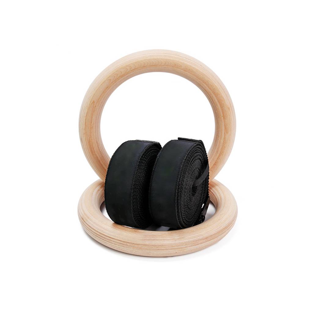 Wooden Gymnastic Rings Exercise & Fitness  