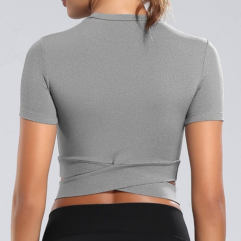 Women's Short Sleeved Cropped Gym Top Sports Tops & T-Shirts Women Sport Clothing Type : 1|2|3|4|5|6|7|8|9|10|11|12|13|14|15|16|17|18|19 