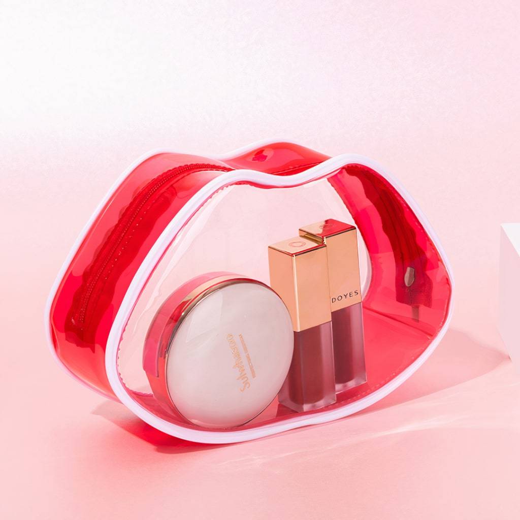 Transparent Lip-Shaped Cosmetic Bag Health & Beauty  