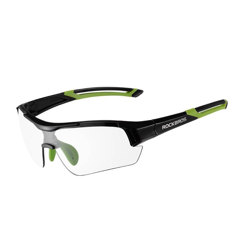 Ultra-Light Photochromic Cycling Glasses with Built-in Myopia Frame Cycling Clothing Cycling Eyewear Sports Color : Green|Red|Blue 