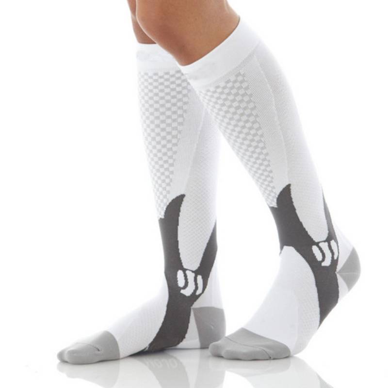 Anti-Swelling Stretch Compression Football Socks Sport Socks & Insoles Sports Color : Black|Blue|Pink|White 