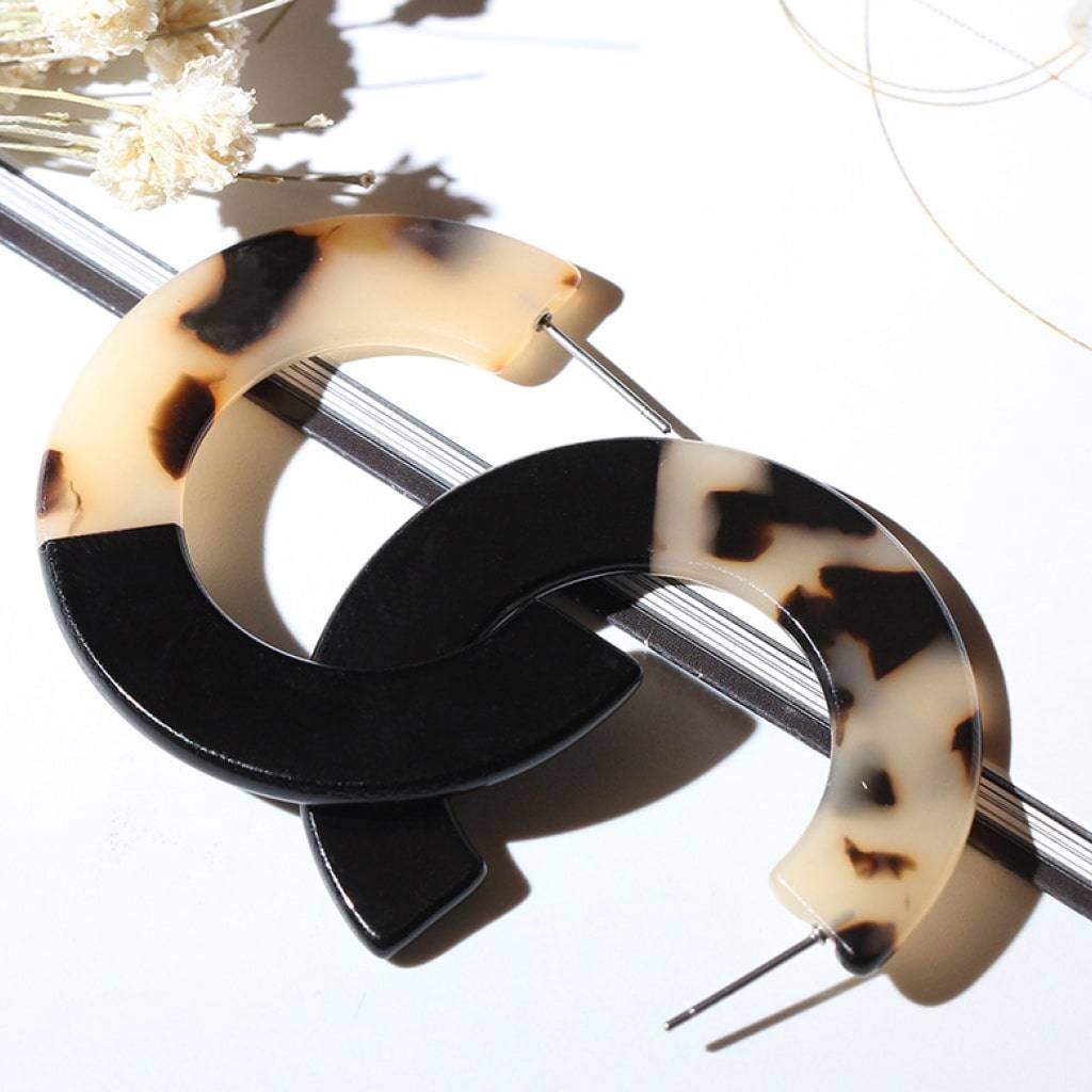 C-Shaped Earrings Fashion Accessories  