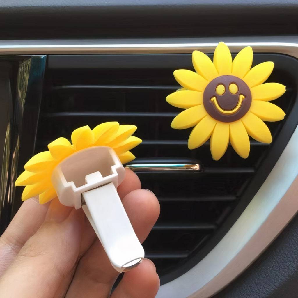 Clip-On Sunflower Air Freshener Car Accessories  