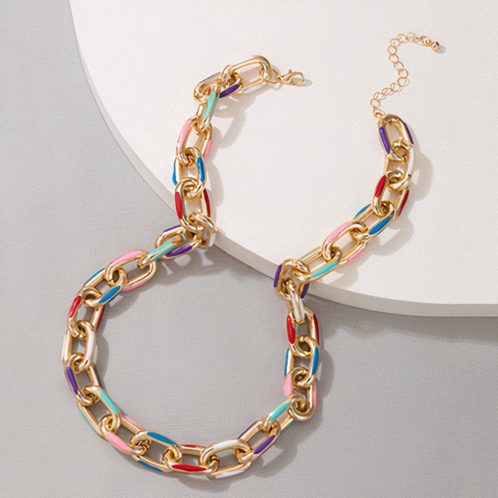 Colorful Cable Chain Fashion Accessories  