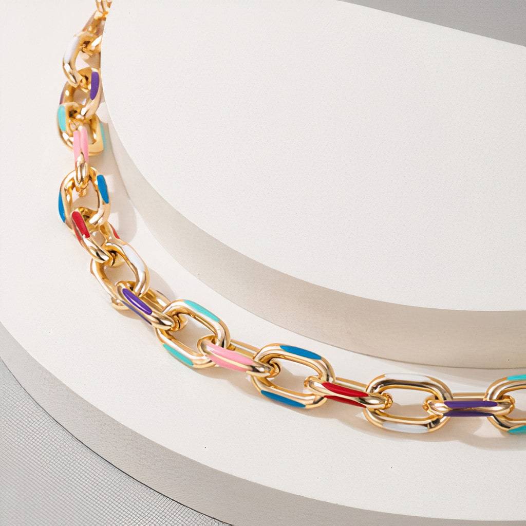 Colorful Cable Chain Fashion Accessories  