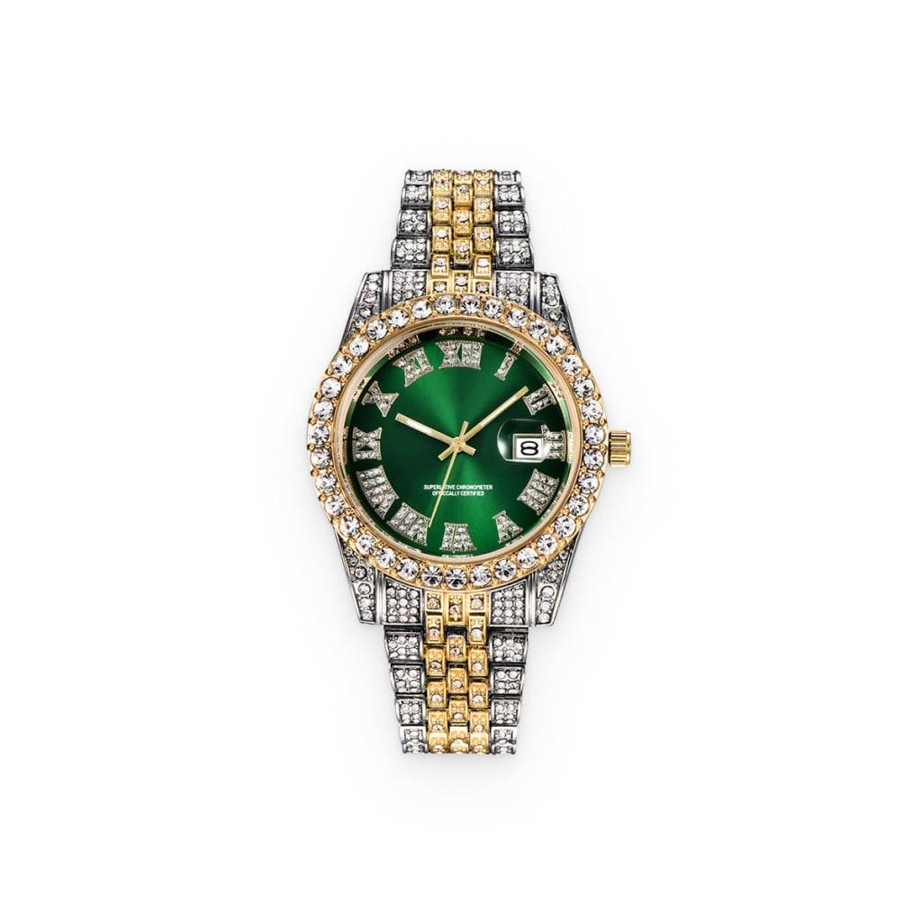 Emerald Face Watch Fashion Accessories  