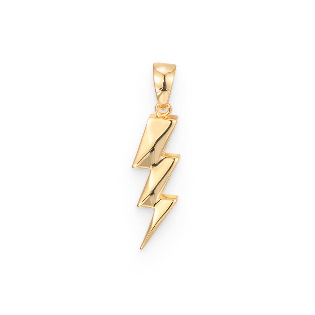Lightning Golden Pendant Fashion Accessories  