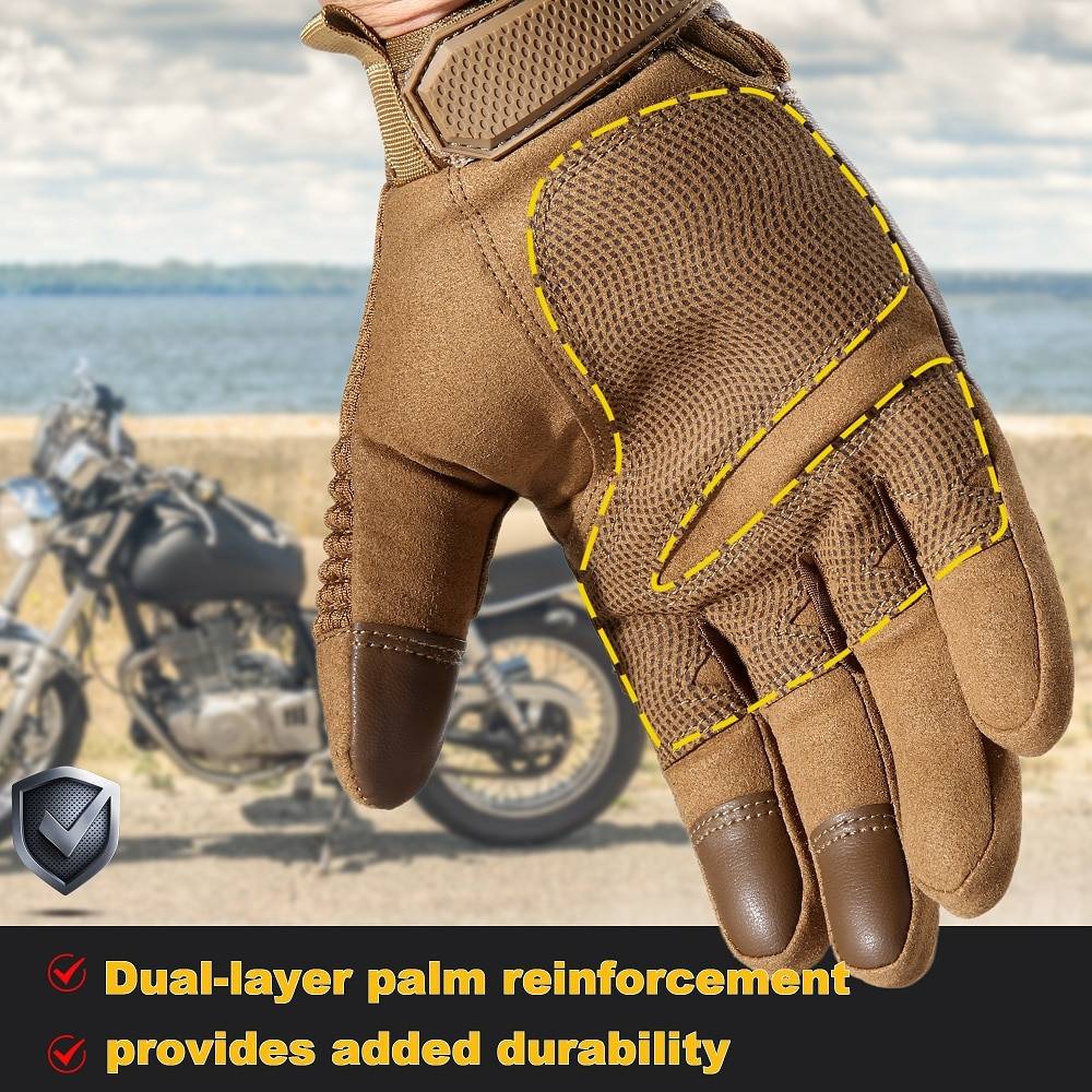 PU Leather Motorcycle Gloves Helmets & Protection Sports Color : 1|2|3|4|5|6 