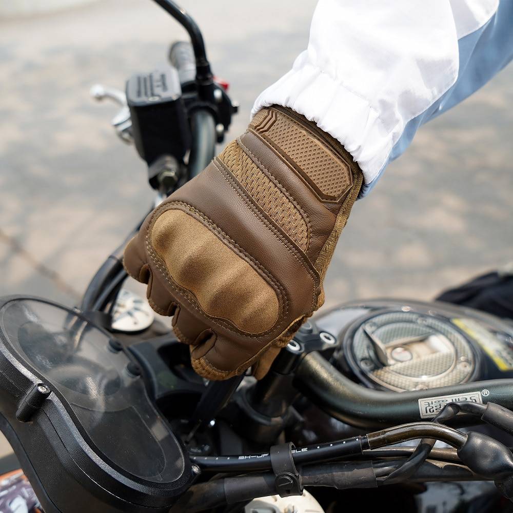PU Leather Motorcycle Gloves Helmets & Protection Sports Color : 1|2|3|4|5|6 