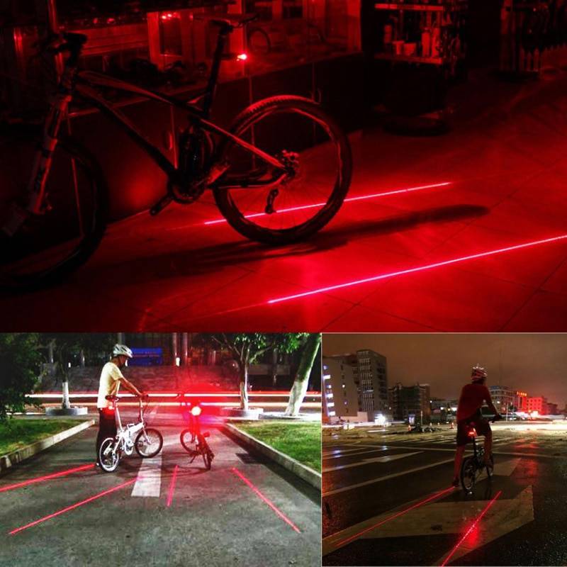 Waterproof Bicycle Lights Bicycle Accessories Cycling Sports Color : Red|Blue 