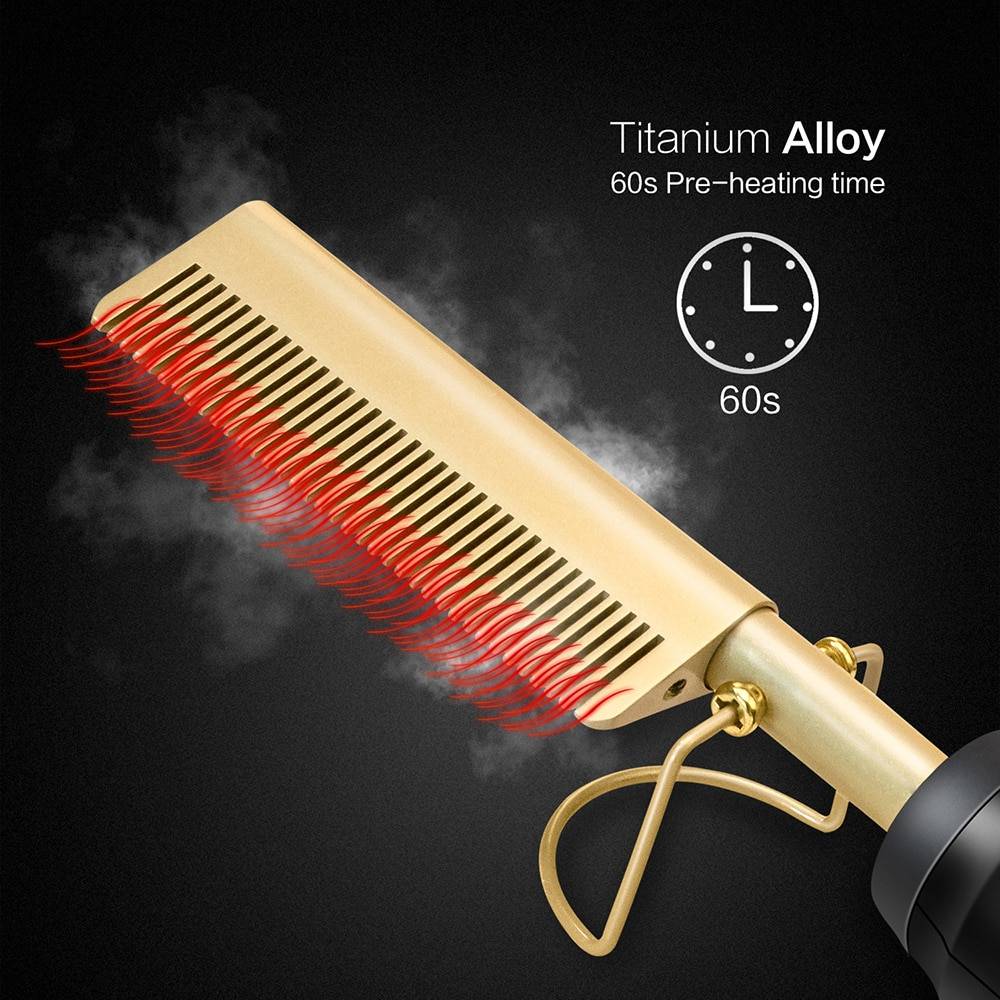 Hair Straightener Heat Comb Beauty & Health Hair Care & Styling Tools Ships From : China|United Kingdom|United States|France|Spain 