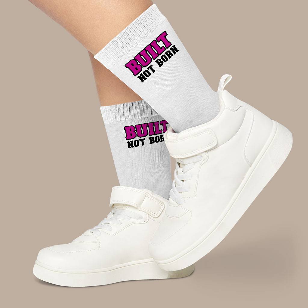 Cool Phrase Socks - Themed Novelty Socks - Graphic Crew Socks Fashion Accessories Socks Size : Large|Medium 