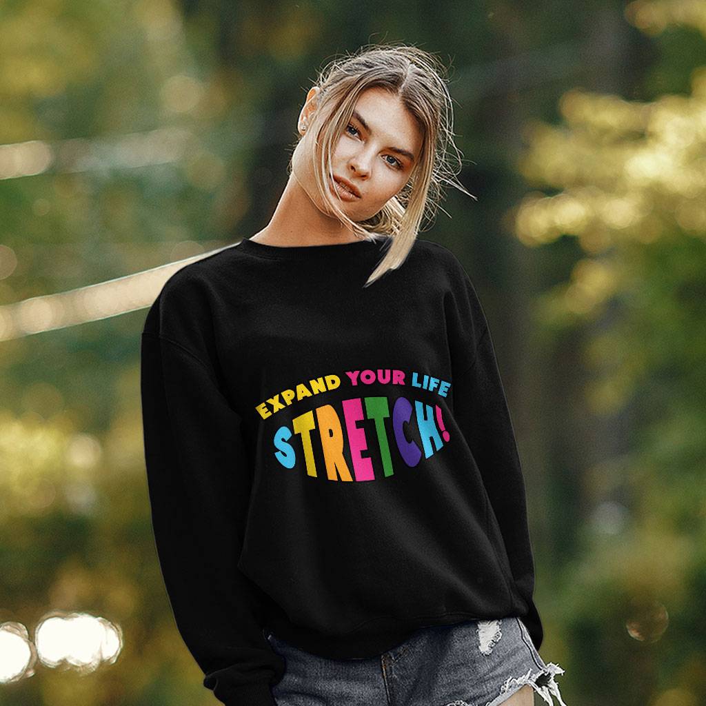 Motivation Design Sweatshirt - Colorful Crewneck Sweatshirt - Print Sweatshirt Clothing Sweatshirts Color : Black|Charcoal|White 