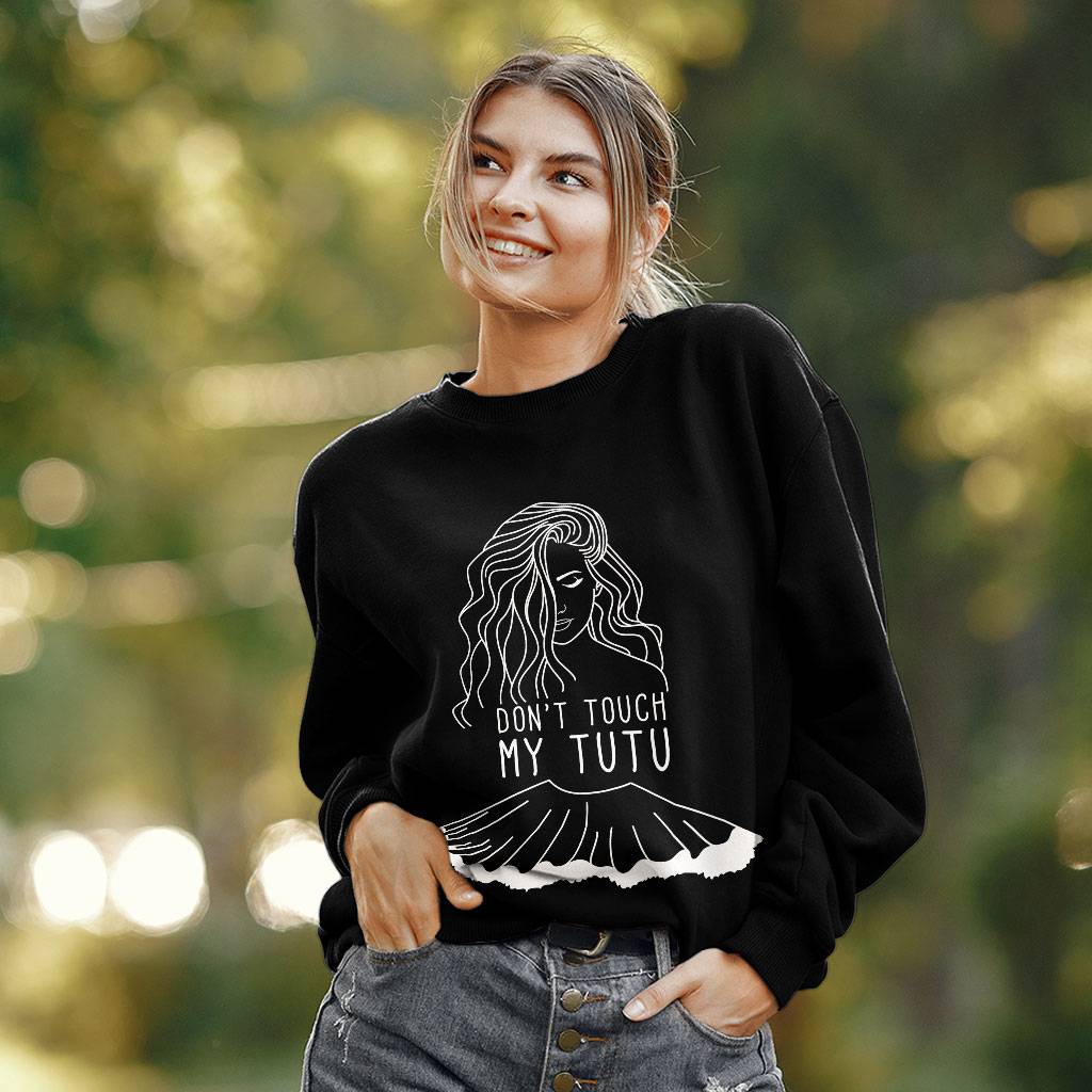 Woman Printed Sweatshirt - Word Art Crewneck Sweatshirt - Beautiful Sweatshirt Clothing Sweatshirts Color : Black|Charcoal|White 
