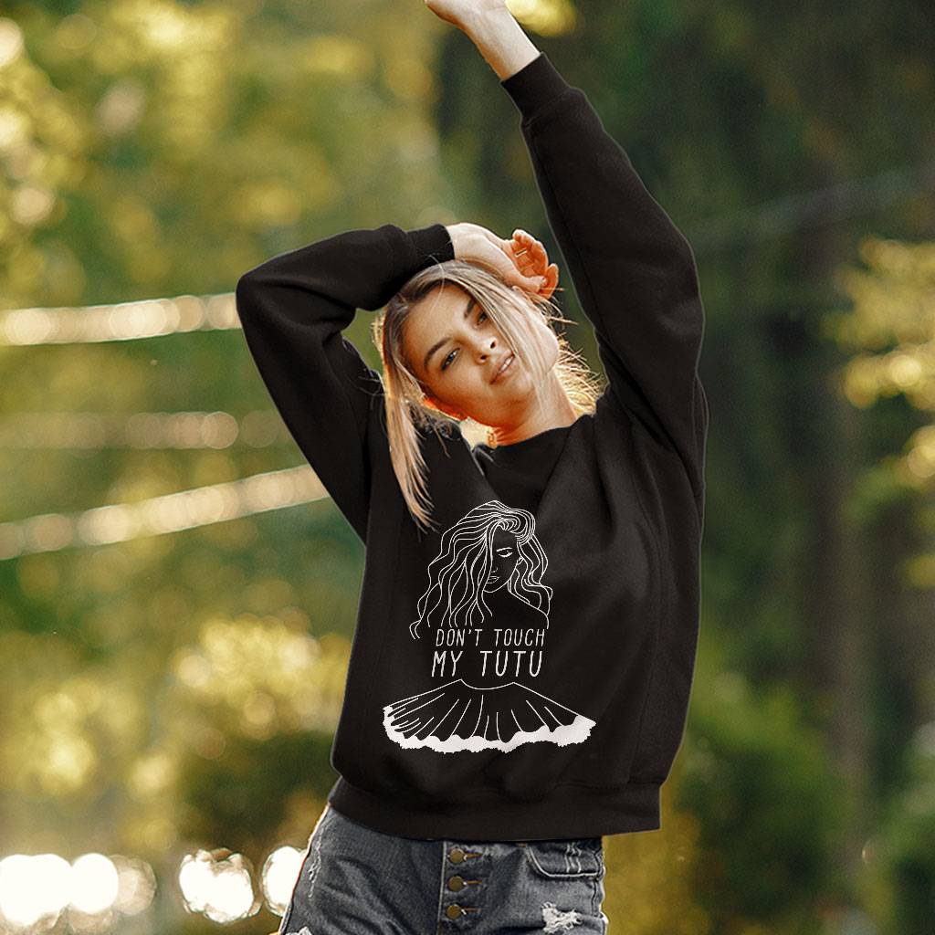 Woman Printed Sweatshirt - Word Art Crewneck Sweatshirt - Beautiful Sweatshirt Clothing Sweatshirts Color : Black|Charcoal|White 
