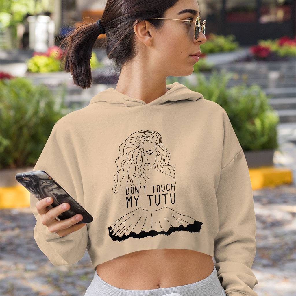 Woman Printed Women's Cropped Hoodie - Word Art Cropped Hoodie - Beautiful Hooded Sweatshirt Clothing Hoodies Color : Black|Heather Dust|Storm 