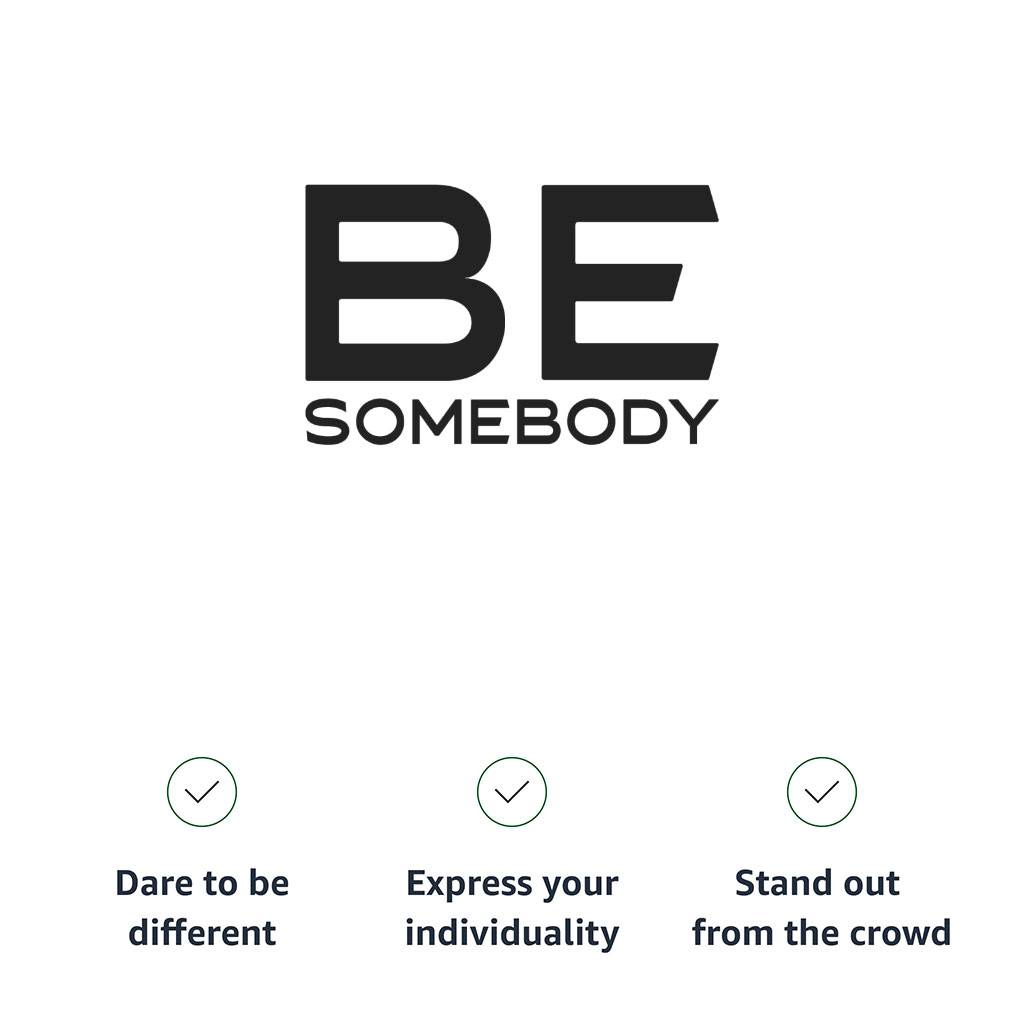 Be Somebody Jersey Sport T-Shirt - Motivational T-Shirt - Cool Printed Sport Tee Men's T-Shirts Color : Black|Navy|Sport Gray|White 