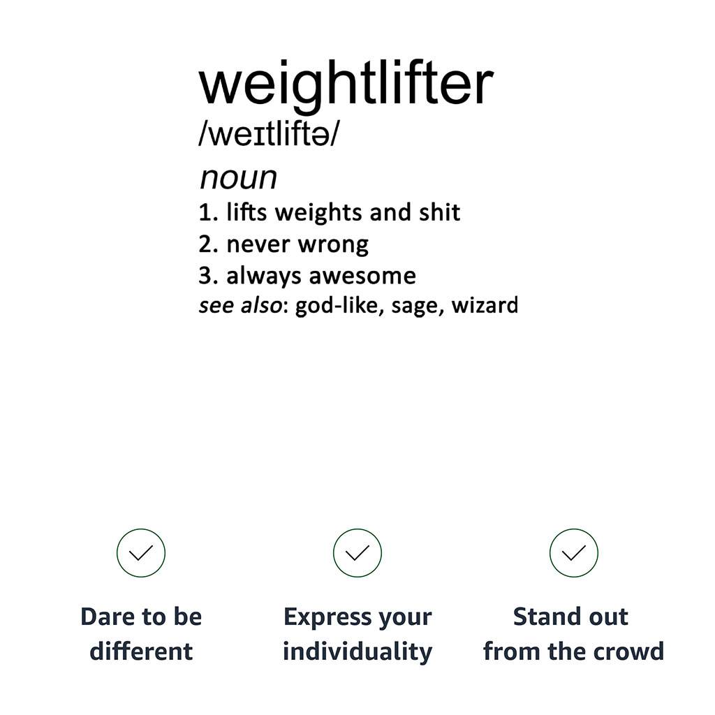 Definition Weightlifter Lightweight Hoodie - Weightlift Patterned Gift Ideas - Workout Lover Present Hoodies Men's Hoodies & Sweatshirts Color : Athletic Heather|Black|Indigo|White 