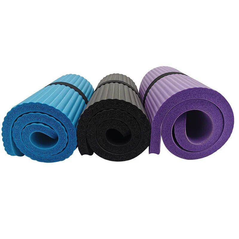 15mm Thick Non-Slip Yoga & Pilates Mat - Multifunctional Exercise and Fitness Accessory Yoga Color : Black|Blue|Purple 