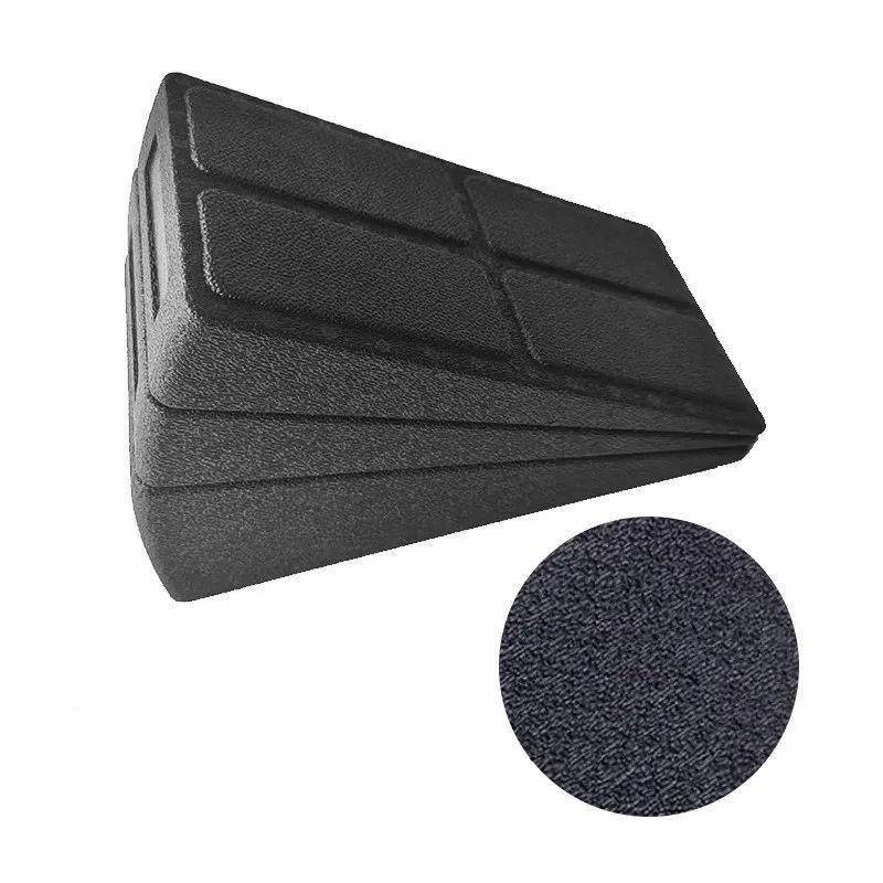 3pcs/Set Yoga Bricks Squat Wedge Blocks Yoga Color : Black|Black Blue|Gray 