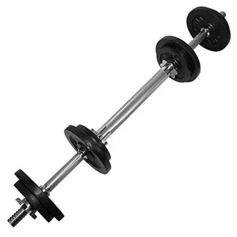 50 lbs Adjustable 2-in-1 Dumbbell and Barbell Set for Full-Body Workout Exercise & Fitness Weight : 50 lbs 