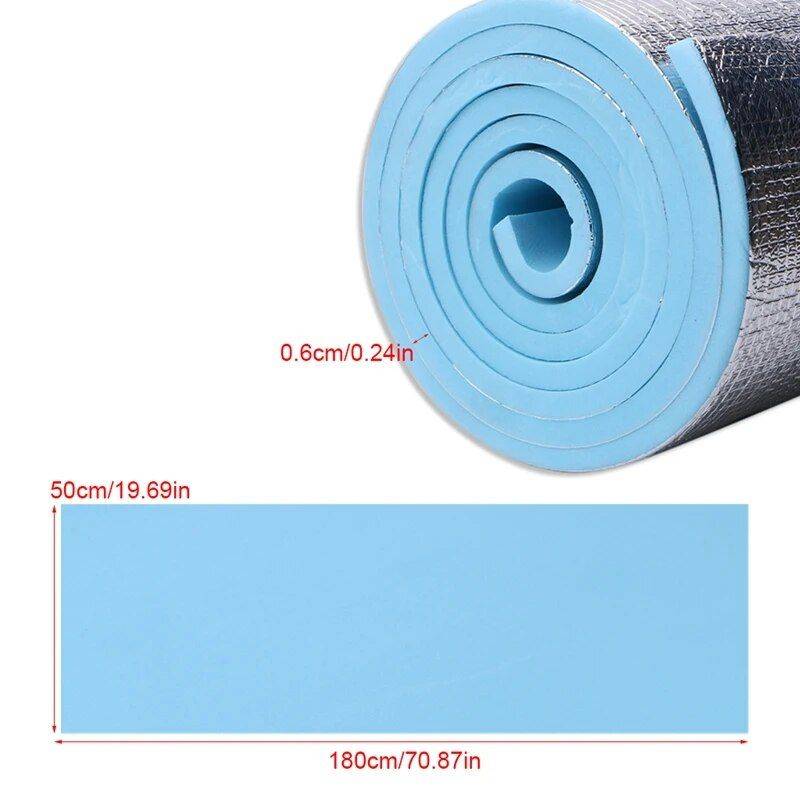 6mm Thick Non-Slip EVA Yoga Mat - Ideal for Fitness, Pilates, and Outdoor Activities Yoga Color : Blue 