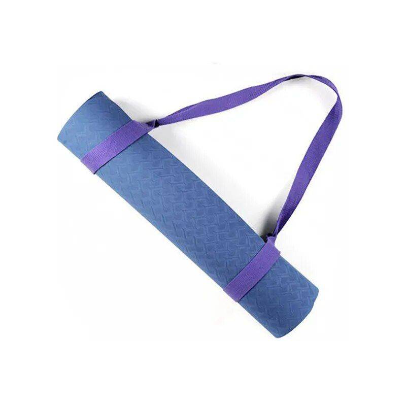Adjustable Cotton Yoga Mat Shoulder Strap & Exercise Stretch Belt Yoga Color : Black|Gray|Orange|Purple|Red|Sky Blue 