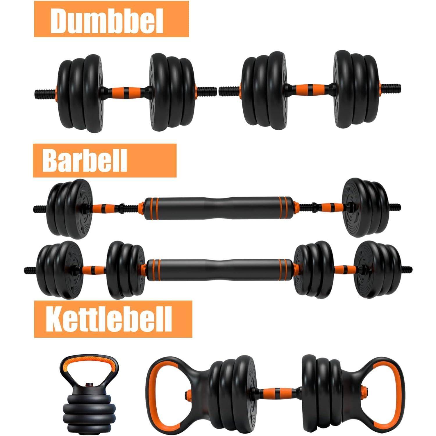 Adjustable Dumbbells Weights Set 44lbs Exercise & Fitness  