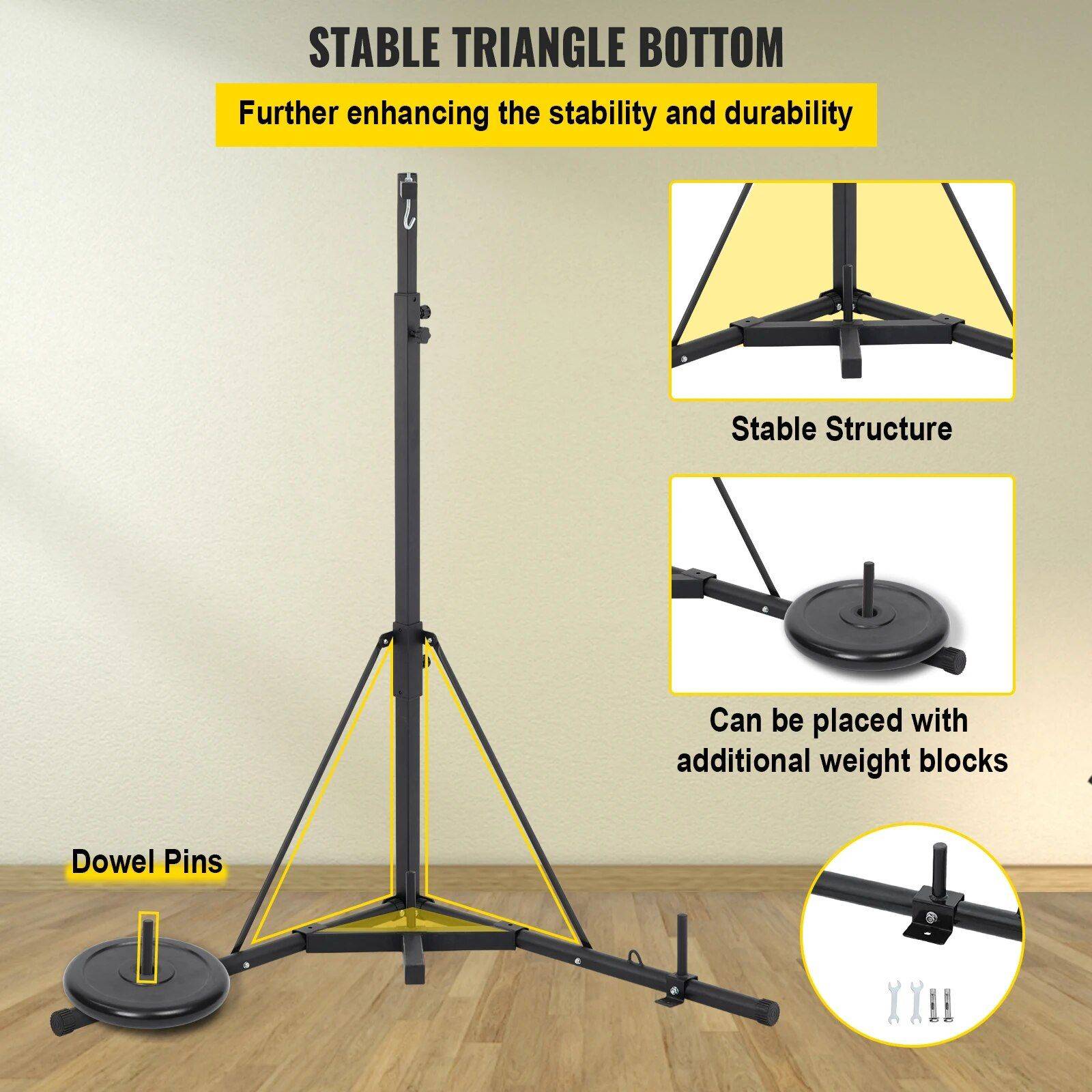 Adjustable Height Punching Bag Stand Exercise & Fitness  
