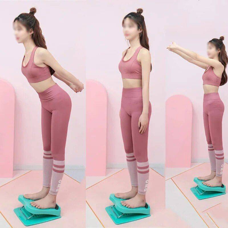 Adjustable Incline Balance Board Exercise & Fitness Color : Purple|Black|Blue|Pink|Rose 