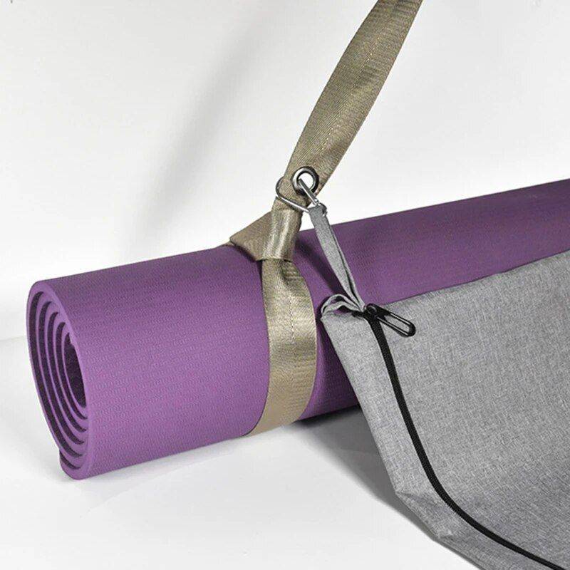 Adjustable Yoga Mat Sling Strap - Durable Nylon, Multi-Color, Versatile Fitness Accessory Yoga Color : CGD|Pink|Purple|Silver 