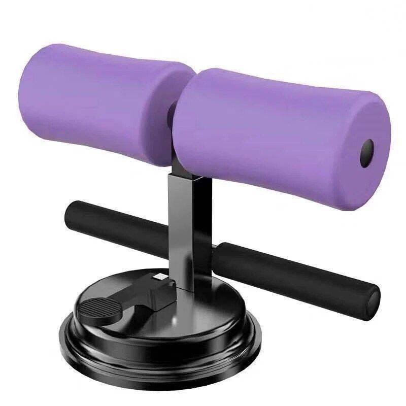 Compact Multi-Purpose Self-Suction Sit-Up Bar for Full Body Workout Exercise & Fitness Color: Purple 