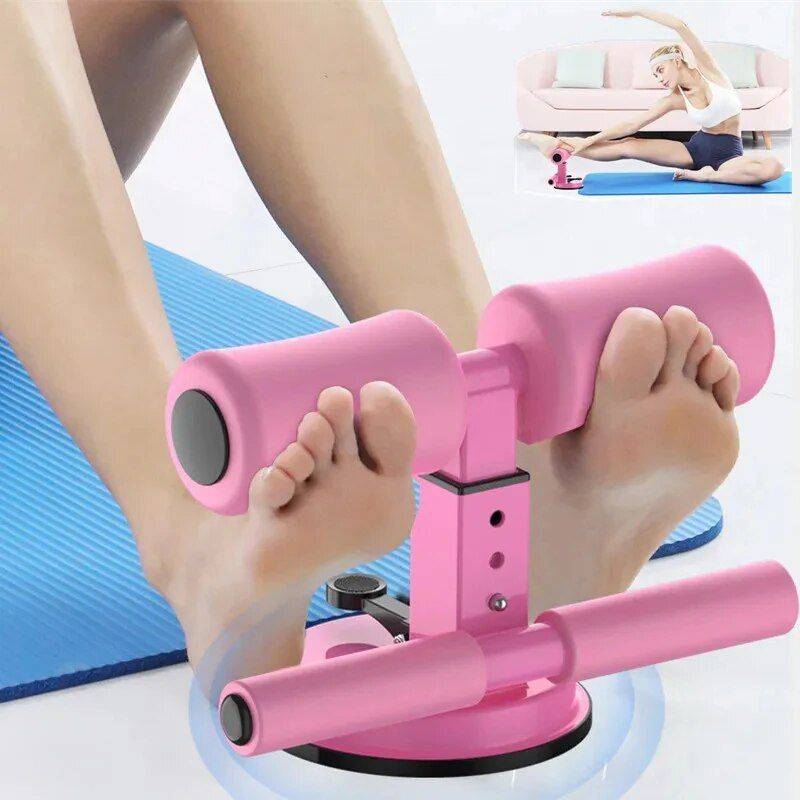 Compact Multi-Purpose Self-Suction Sit-Up Bar for Full Body Workout Exercise & Fitness Color : Black|Pink|Purple 