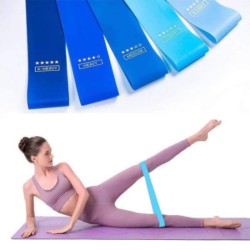 Compact & Versatile Yoga Fitness Resistance Circle: Portable Stretching and Squat Aid Yoga Model : 10LB|15LB|20LB|30LB|40LB|Five Piece Set 
