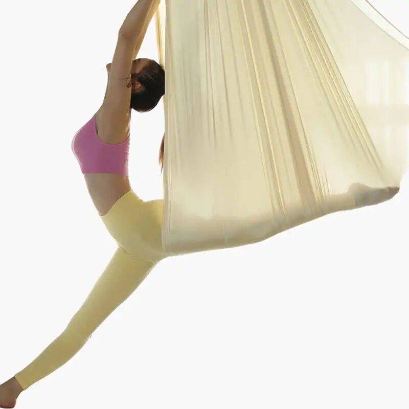 Deluxe Aerial Yoga Hammock Set Yoga Color : Yellow|Pink|Brown 