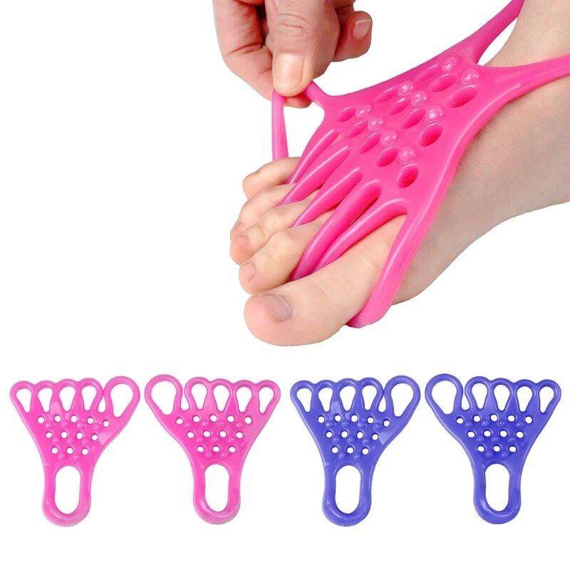 Dual-Function Yoga Stretch Bands - Foot Massager and Flexibility Trainer Yoga Color : Pink|Blue 