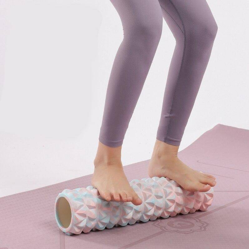 EVA Foam Roller Yoga Color : White 30cm|White 45cm|Pink 30cm|Pink 45cm|Blue 45cm|Blue 30cm|Green 30cm|Green 45cm 