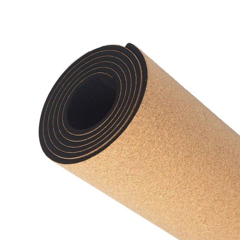 Eco-Friendly Cork & TPE Non-Slip Yoga Mat - Perfect for Pilates and Gymnastics, 6mm Thickness, 72