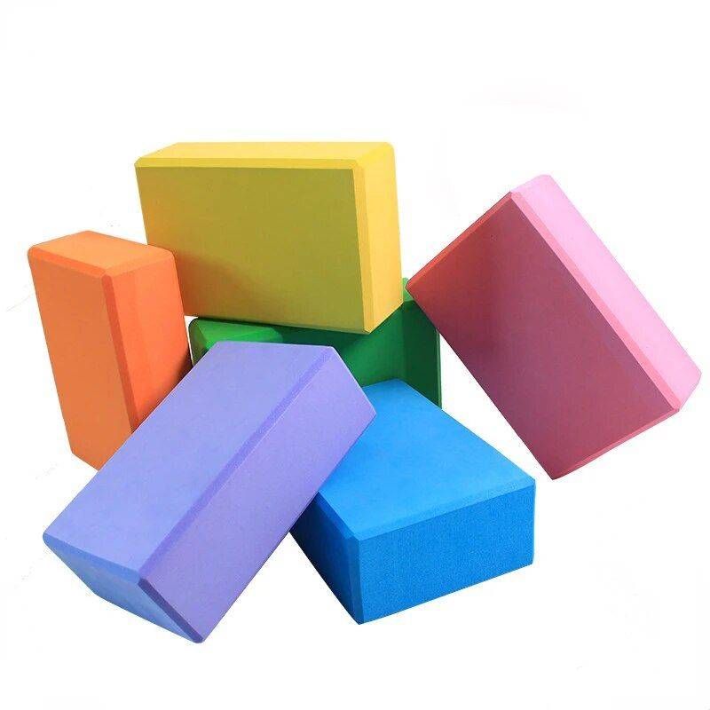 Gym Blocks Foam Brick Set for Yoga, Fitness, and Body Shaping Yoga Color : Black|Blue|Dark Blue|Mint |Gray|Green|Dark Pink|Orange|Pink|Purple|Yellow 