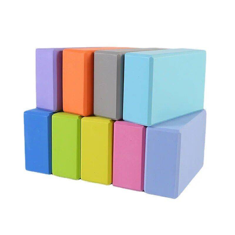 Gym Blocks Foam Brick Set for Yoga, Fitness, and Body Shaping Yoga Color : Black|Blue|Dark Blue|Mint |Gray|Green|Dark Pink|Orange|Pink|Purple|Yellow 