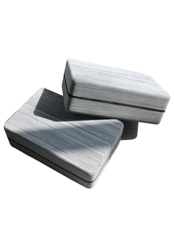 High Density Yoga Block & Foam Roller Set Yoga Color : Gray 