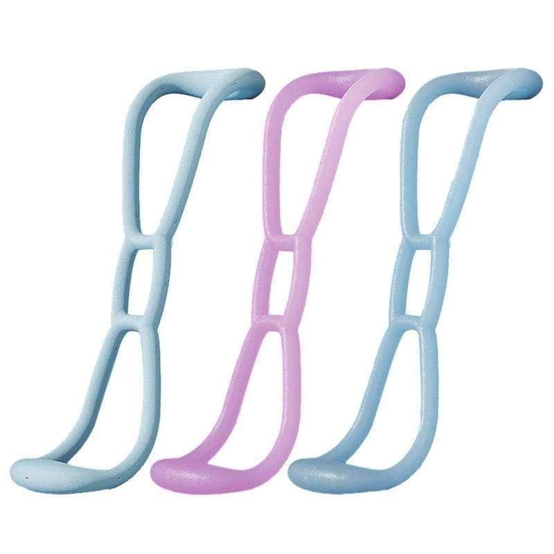 High-Elasticity 8-Shaped Arm Resistance Bands for Strength Training and Posture Improvement Yoga Color : Azure|Pink|Blue 
