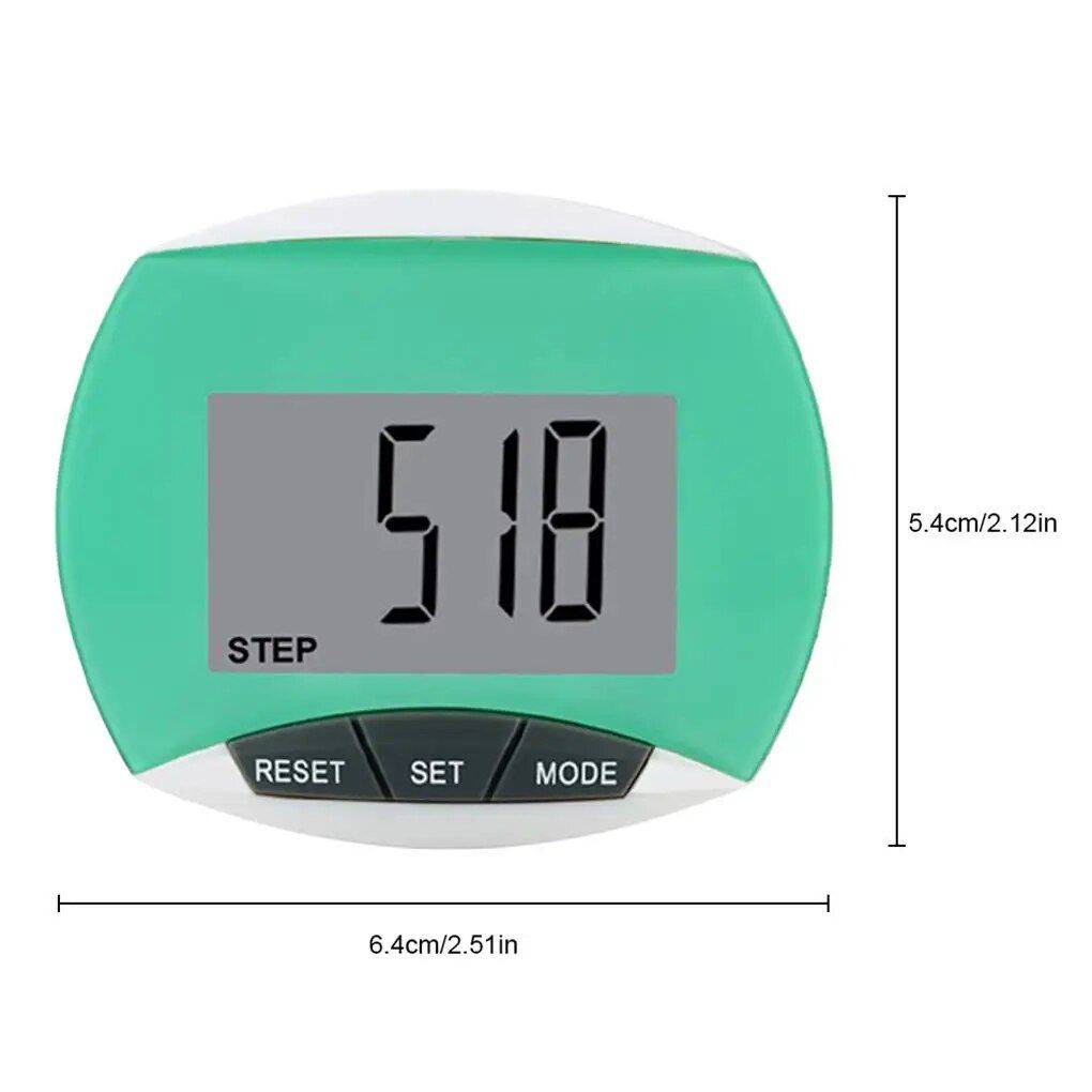 Mini LCD Digital Pedometer with Belt Clip Exercise & Fitness Color : Black|Red|Light Green|Blue 