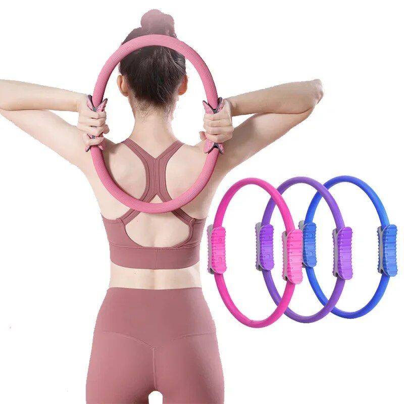 Multi-Color Pilates Yoga Ring Exercise & Fitness Color : Purple|Blue|Pink|Black|Gray|Green 