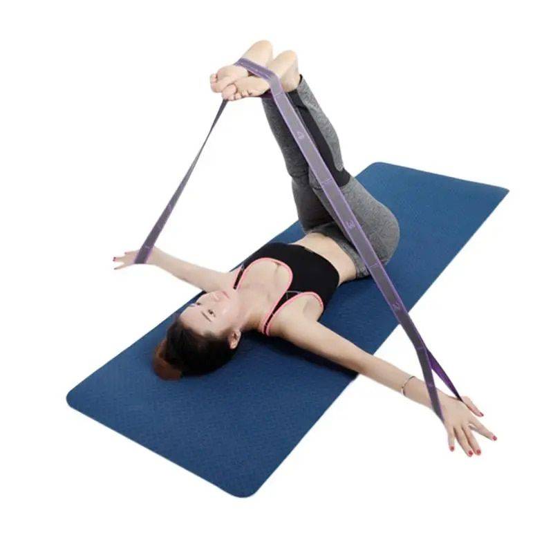 Multi-Purpose Elastic Yoga Strap: Stretching, Dance, Fitness & Pilates Band Yoga Color : A--Yellow|A--Red|A--Rose|A--Pink|B-Green|B-Purple|B-Blue|B-Orange 