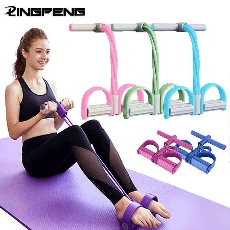 Multifunctional Pedal Resistance Band for Full-Body Toning Exercise & Fitness Color : Blue|Pink|Green 