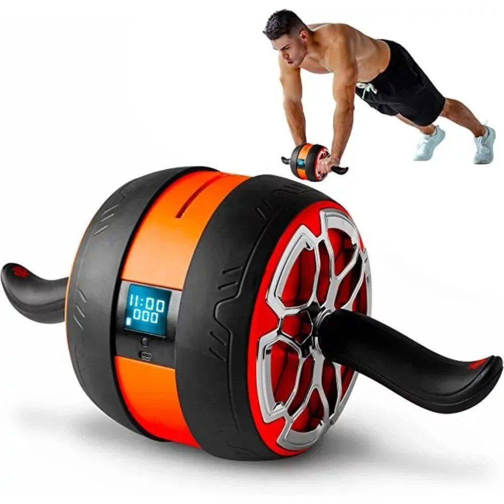 Ultra Wide Digital Ab Roller Wheel Exercise & Fitness  