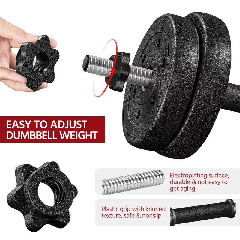 Versatile 66 Lb. Adjustable Dumbbell Set for Full-Body Workouts Exercise & Fitness Weight : 66 lbs|44 lbs 